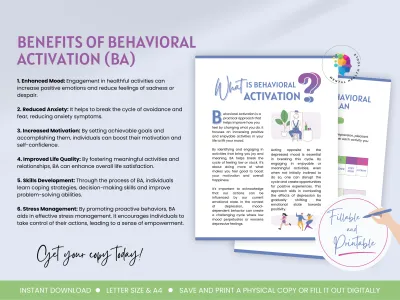 Behavioral Activation Workbook 2 Behavioral Activation Workbook - Image 3