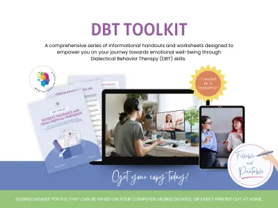 DBT Toolkit Distress Tolerance and Crisis Survival Workbook 2 DBT Toolkit Distress Tolerance and Crisis Survival Workbook - Image 7