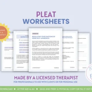 Master Emotion Regulation with PLEAT Technique Worksheets
