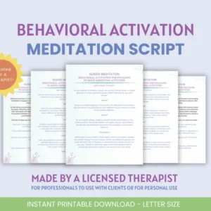 Guided Meditation Script: Behavioral Activation