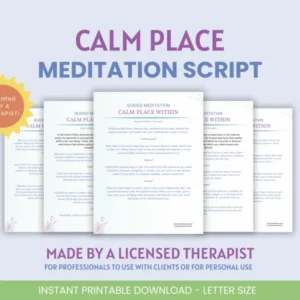 Guided Meditation Script: Calm Place Within