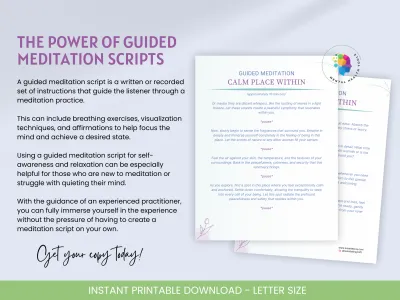 Guided Meditation Script Calm Place Within Guided Meditation Script: Calm Place Within - Image 4