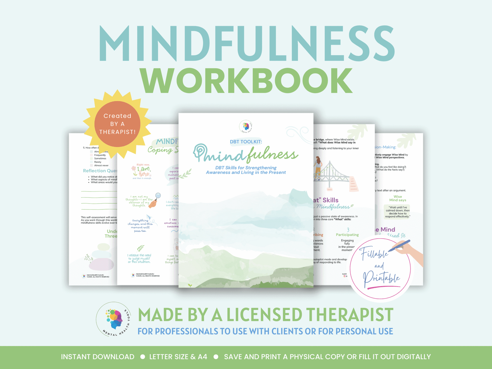 mindfulness workbook for strengthening awareness & living in the present